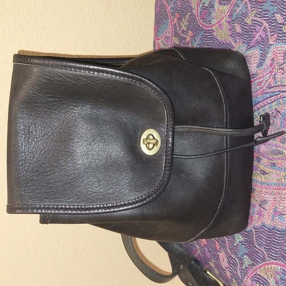 Vintage Coach Mini Daypack in classic black - Picture 1 of 9